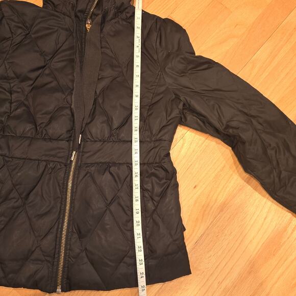 Juicy Couture Jacket Juniors XL Black Down Puffer back Ruffle READ - Picture 5 of 10